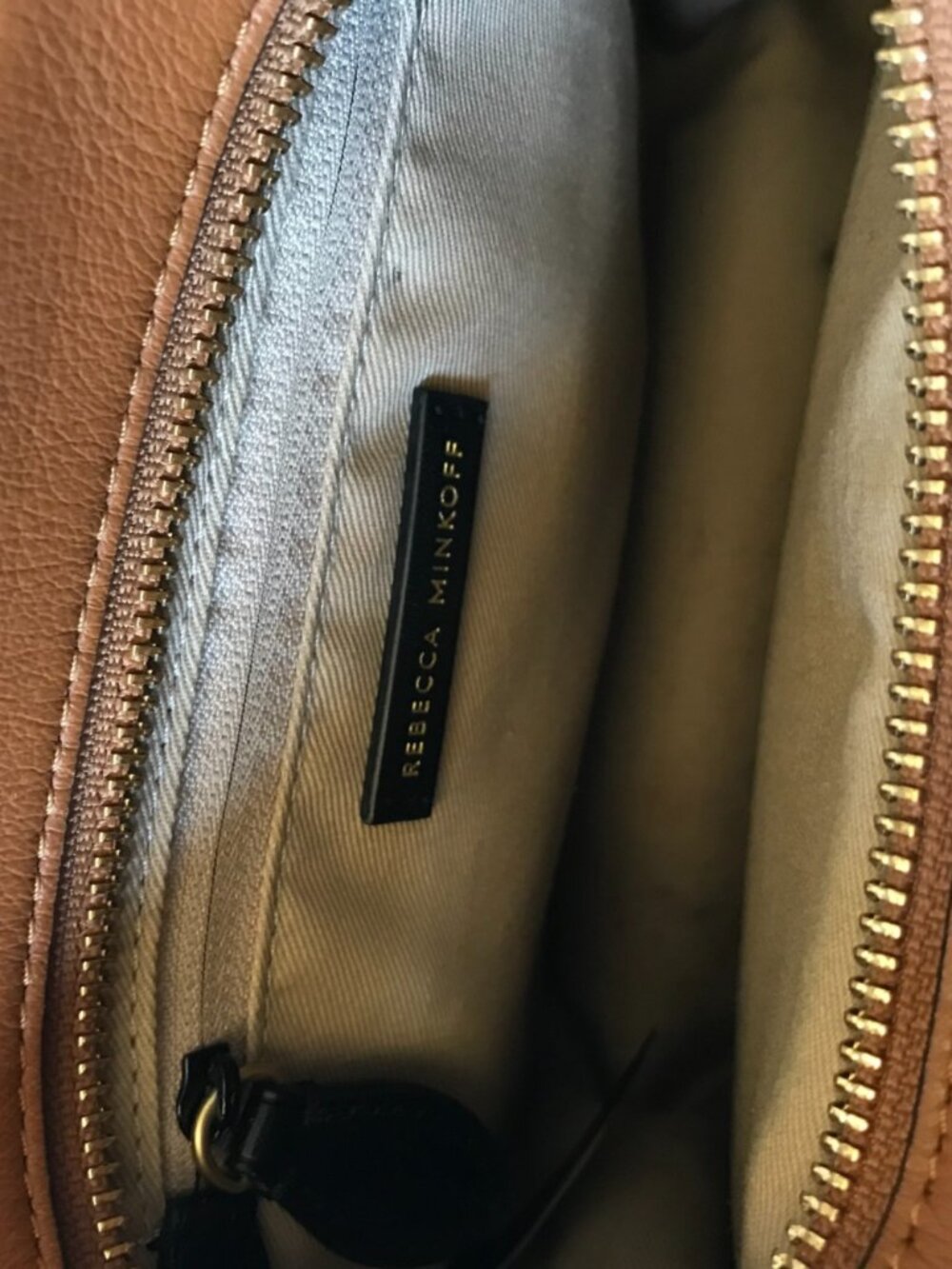 Rebecca Minkoff Nanine Crossbody Shoulder Bag Purse Womens Brown Leather Studded - Picture 6 of 13